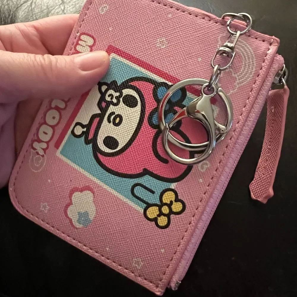 My Melody ID Holder/Key Ring Zip Wallet